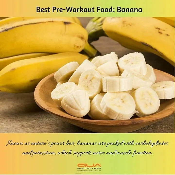 Looking for the perfect pre-workout snack? A banana is one of my top recommendations. It's a natural power bar, packed with easily digestible carbohydrates for quick energy and potassium to support nerve and muscle function during your training session.