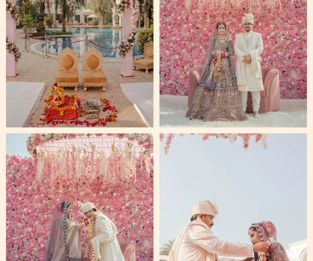 A vertical video reel telling a romantic story from a pre-wedding shoot in Udaipur. It uses creative transitions and text overlays to capture the couple's journey, perfect for sharing on social media.