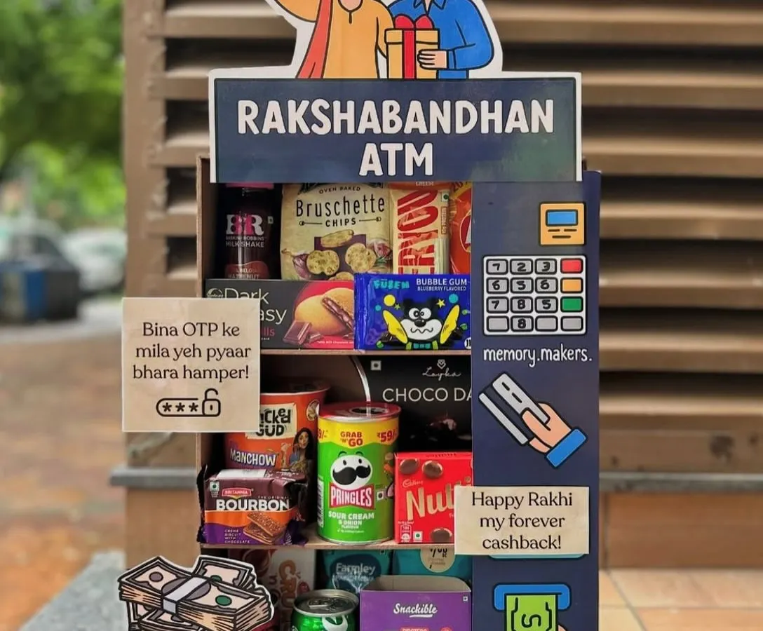 For the brother who is your personal ATM for love and treats. My fun and quirky "Rakshabandhan ATM" hamper is filled with snacks and goodies, a playful gift that is sure to make him smile.
