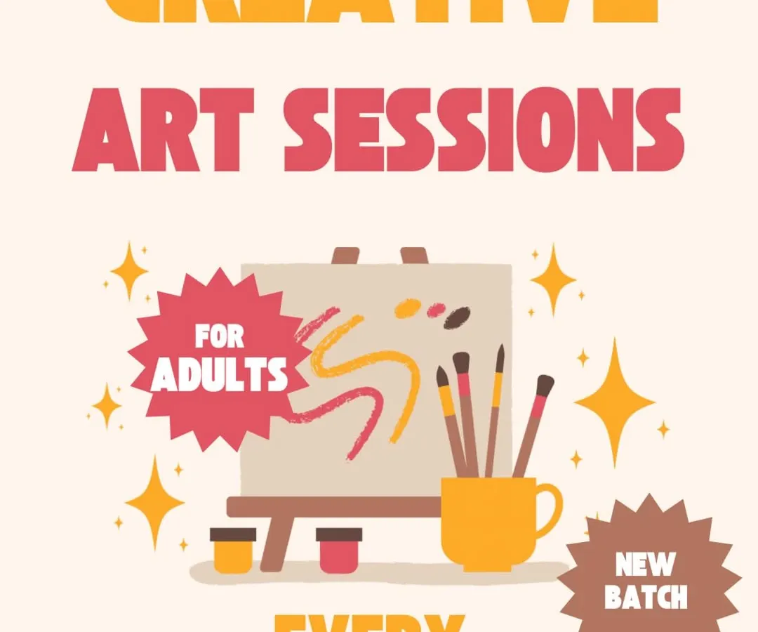 This is for you. My adult art sessions are perfect for anyone looking to de-stress, learn a new skill, or simply enjoy a relaxing hobby. New batches start regularly at my Bangalore studio.