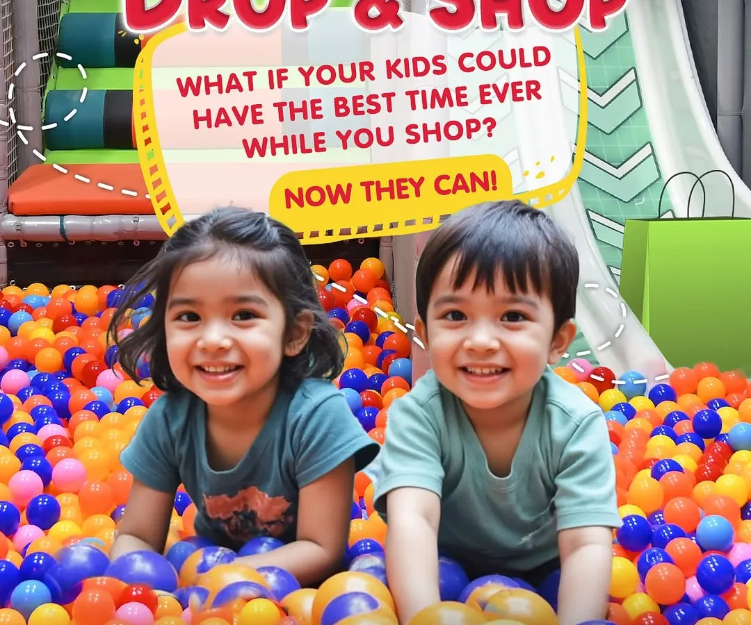 Imagine this: you are shopping peacefully while your kids are having the time of their lives. With our Drop & Shop service, it’s not just a dream. These happy faces in our colorful ball pit say it all!