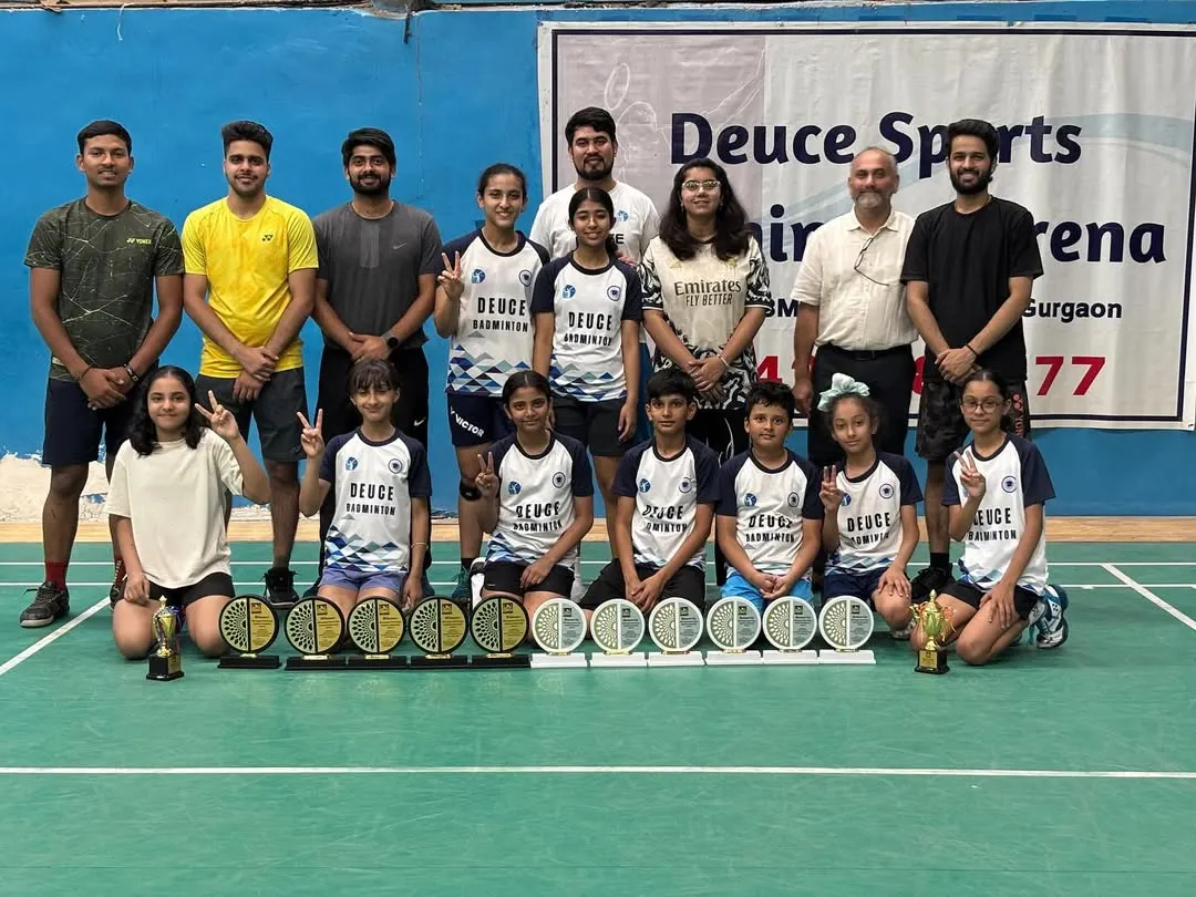 The results of our hard work. This is our team after a dominant performance at the Gurgaon District Championship 2025, where we secured a total of 10 medals, including 5 golds and 5 silvers.