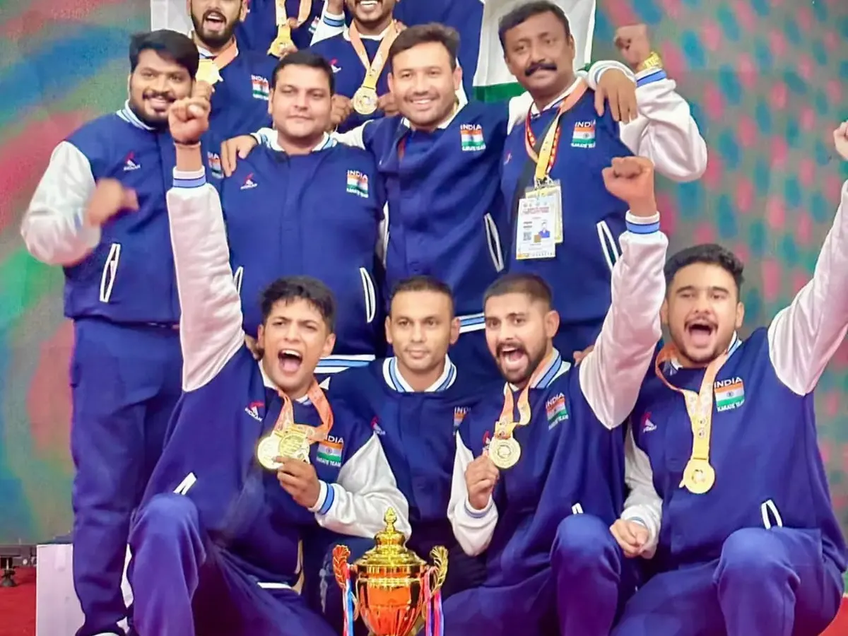 Pure joy and pride. The senior team celebrating a gold medal win after a hard fought team kumite event. This is what happens when dedication meets teamwork.