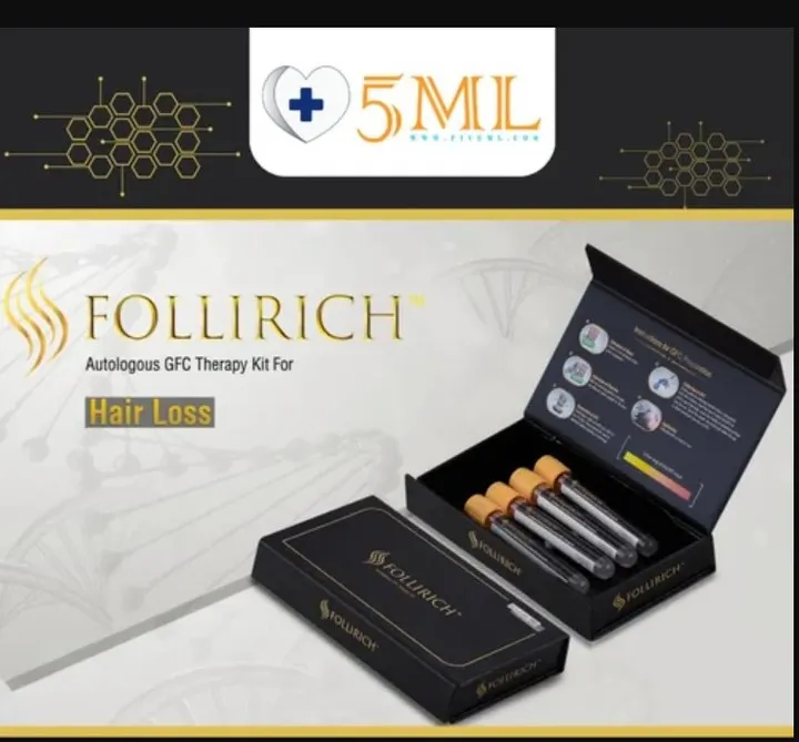 Stock your clinic with the Follirich Autologous GFC Therapy Kit, a leading solution for hair loss treatment. We offer this high-demand product at a competitive price, with delivery available across India.