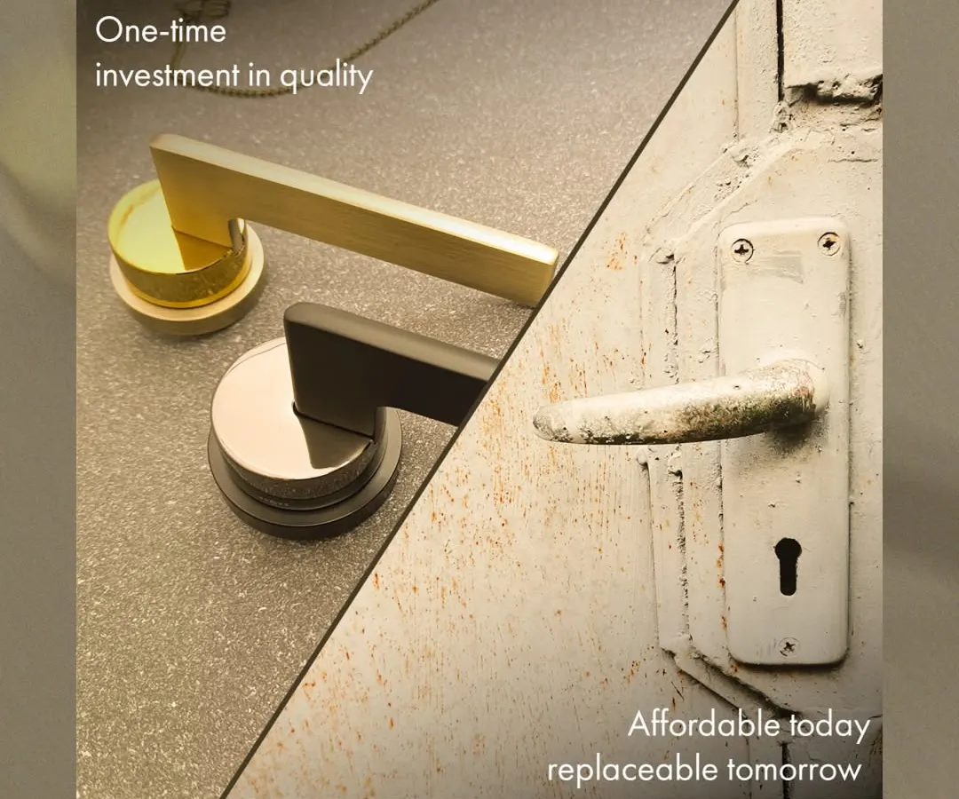 We believe in quality that lasts a lifetime. Choosing our hardware is a one-time investment in durability and peace of mind, saving you from the cycle of replacing cheaper, less reliable fittings. Invest smart, live worry-free.