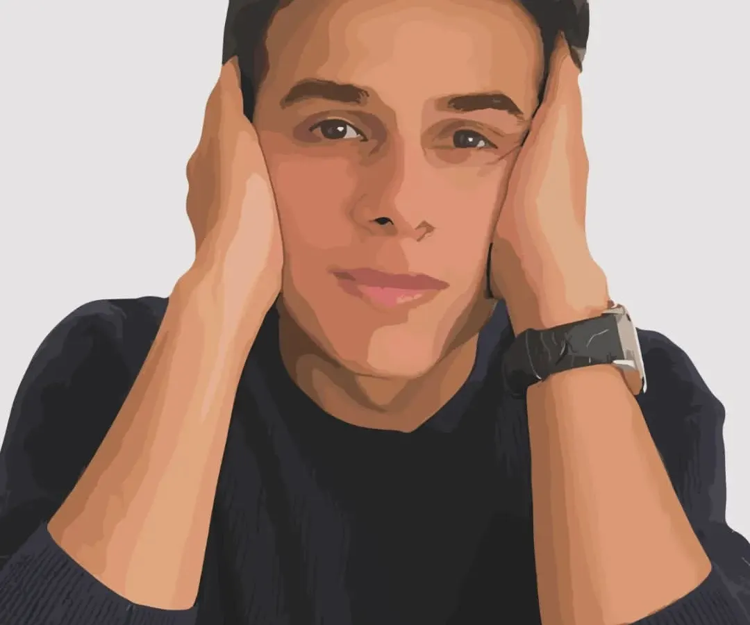 Here is a detailed vector portrait I created from a photo of the musician Anuv Jain. Each one takes many hours, as I build them layer by layer in Adobe Illustrator to get the likeness just right. It's a lot of mehnat, but I love the final result.
