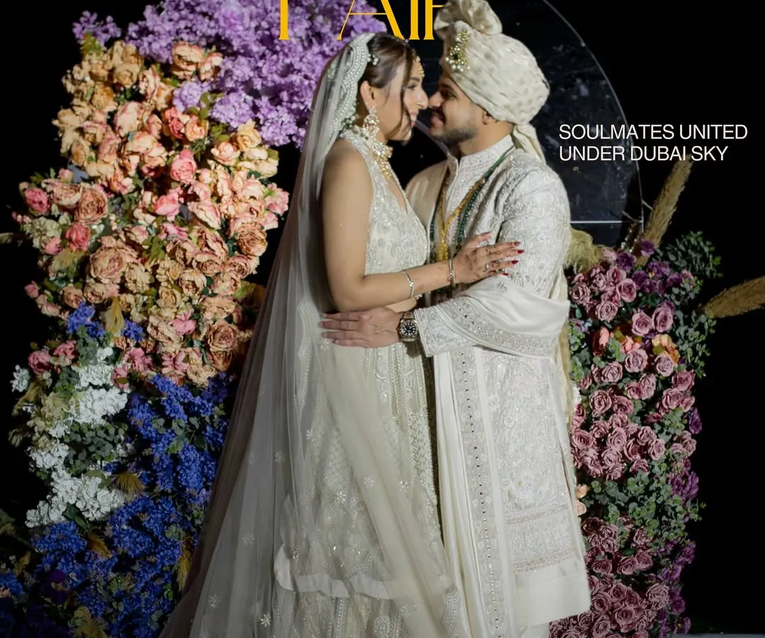 Your wedding day deserves to feel like the cover of a magazine. We style and capture moments like this, turning your love story into a timeless piece of art, blending grandeur with genuine emotion under the Dubai sky.
