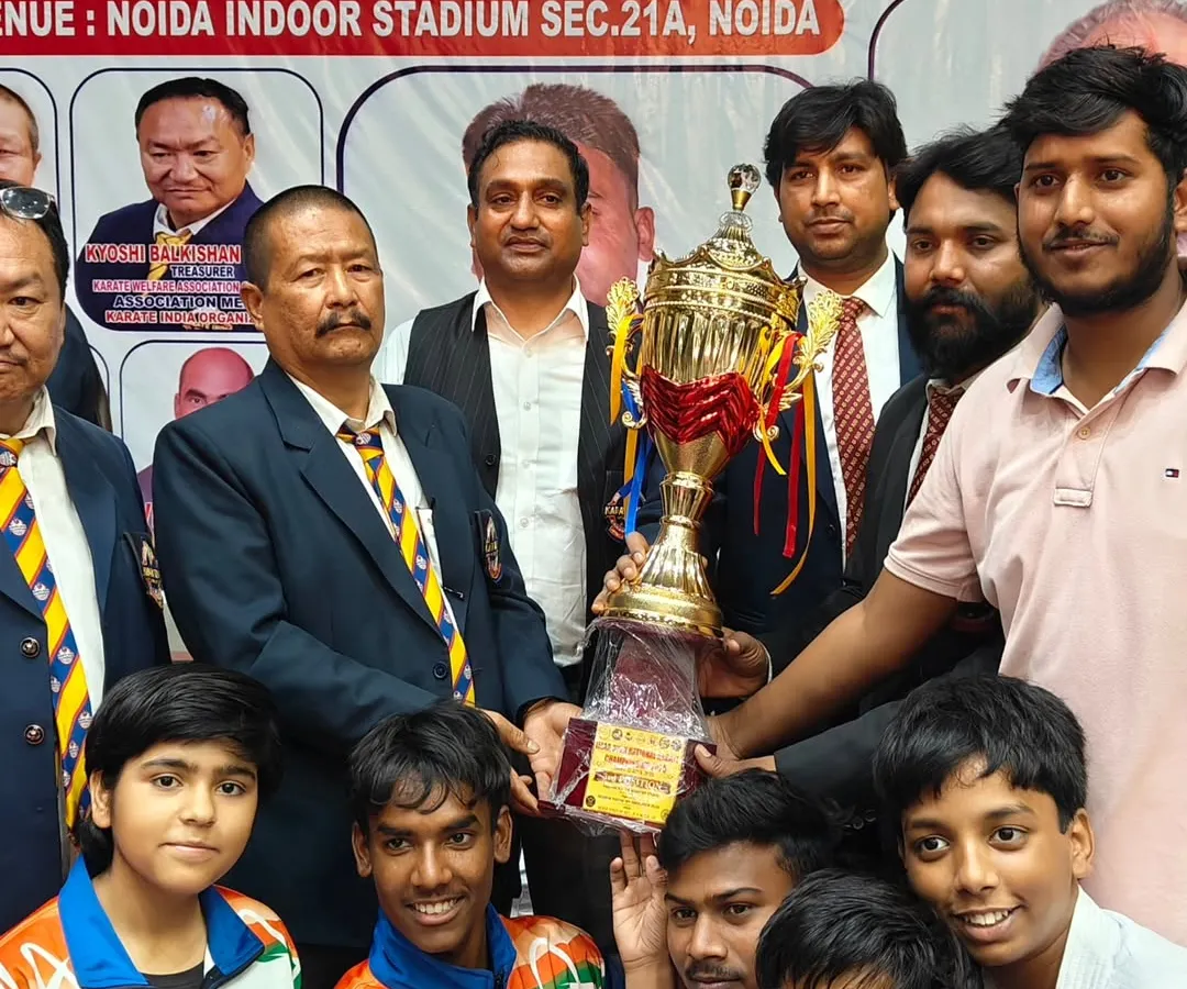 This is what teamwork and dedication look like. Our students from the Dynamic Sports Karate Academy celebrating a massive team win, bringing home the championship trophy.