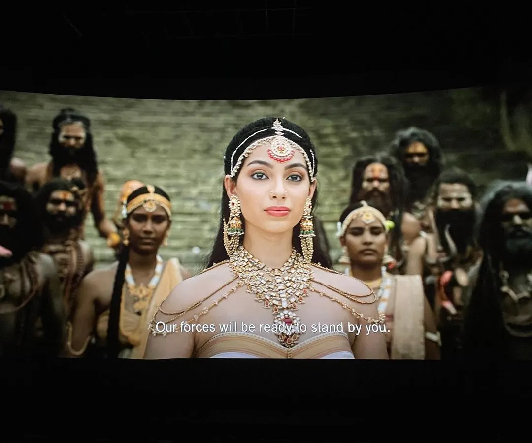 Being a small part of Mani Ratnam’s epic, 'Ponniyin Selvan 2', was an unforgettable experience. This is a still from the film, where the scale of the production and the detailed period costumes and character work were just incredible to be a part of.