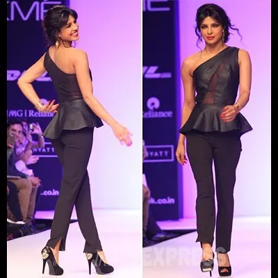 This was a milestone moment, styling Priyanka Chopra for the international launch of Bisou Bisou in India. For this runway look, we chose a bold, one-shoulder peplum top with sheer paneling to create a powerful and modern silhouette. It’s a perfect example of how I collaborate with top artists to create iconic, high-impact fashion statements for major events.