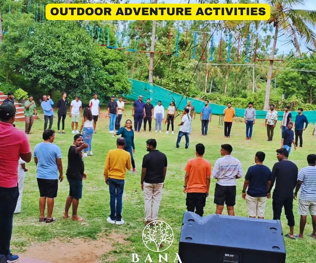 We facilitate engaging outdoor team-building sessions on our spacious lawns. These activities are designed to break the ice, improve communication, and get everyone energized and working together outside the office.