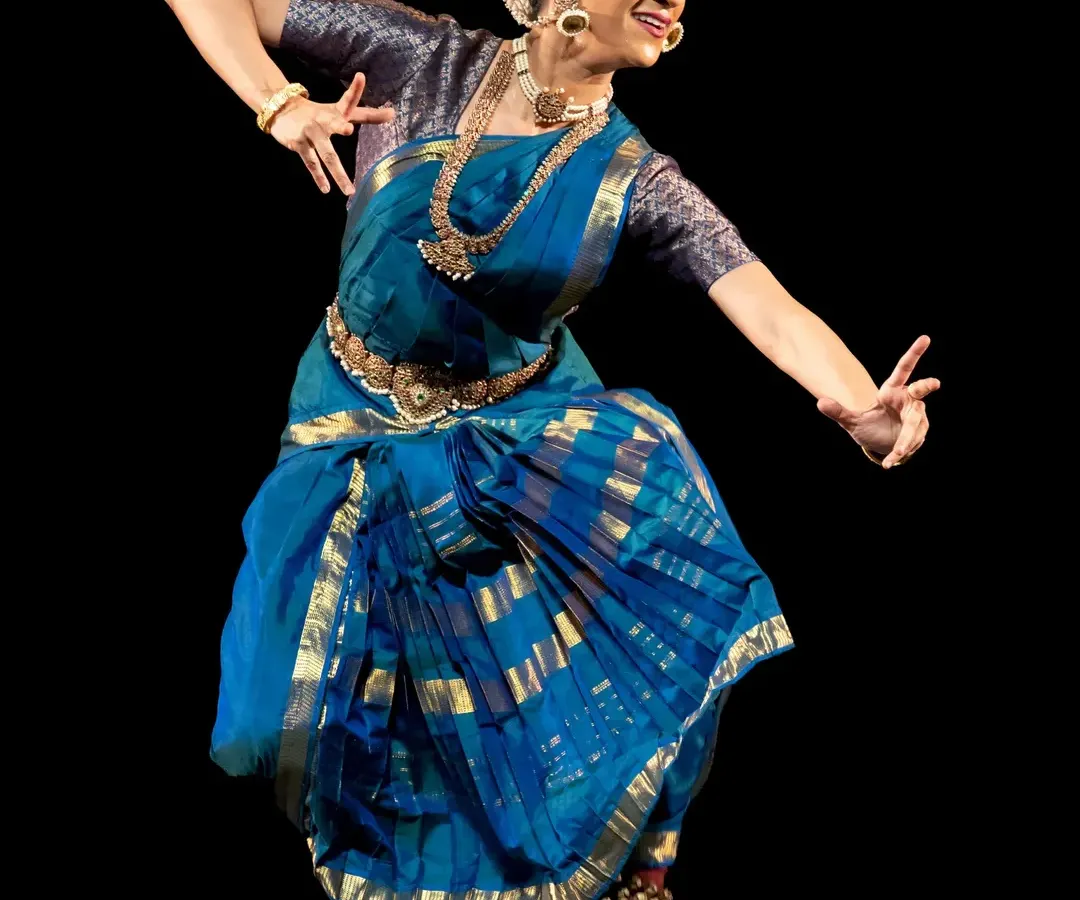 The sheer joy of Kuchipudi is in its blend of grace and power. This is a moment of flight from my recital at the Nishagandhi Dance Festival, capturing the dynamic energy that makes this art form so vibrant and alive.