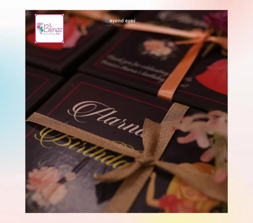 For darling Aarna's 5th birthday, I had the opportunity to design these princess-themed return gift boxes. Each custom party favor was personalized to match the celebration's enchanting Disney princess theme, creating a memorable keepsake for her little guests.