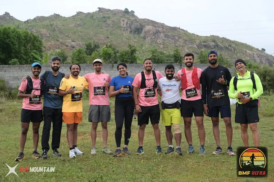 We are a team that conquers challenges together. Here's our crew looking strong and happy after tackling the tough BMF Ultra trail race, with several members completing their very first trail run.