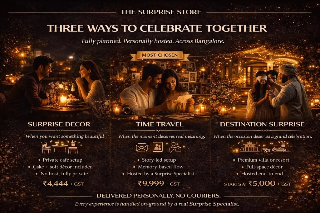 Wondering where to start? We have three unique ways to celebrate, each designed for a different vibe. Whether you want beautiful decor, a deep emotional journey, or a grand getaway, we have a plan for you.