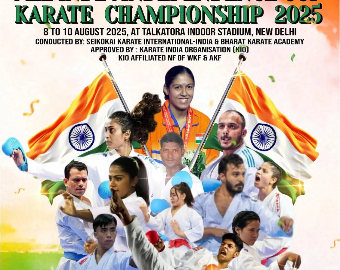 An official poster for our All India Independence Cup Karate Championship. Affiliation with KIO grants your dojo and athletes exclusive access to prestigious, high-stakes national tournaments like this, which are essential for experience and selection.