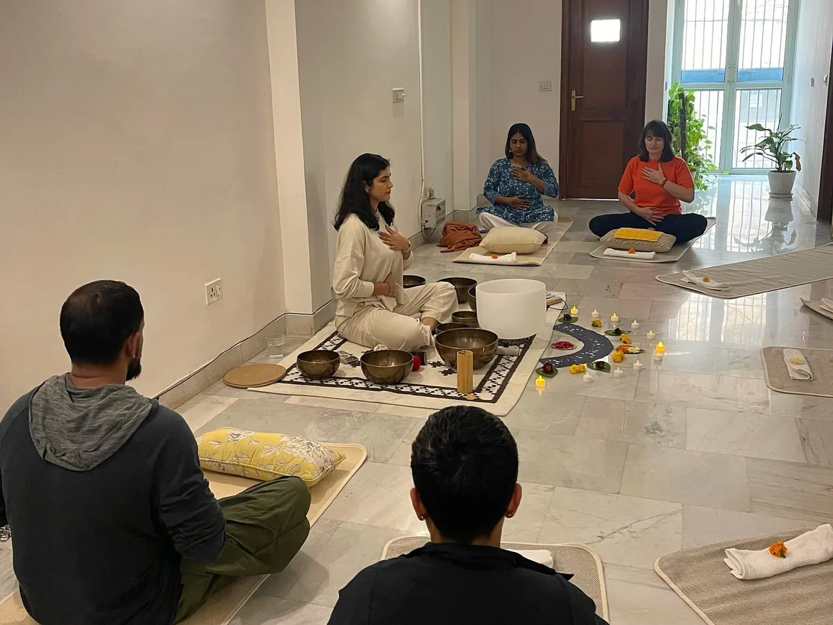 Experience the deep, restorative power of a sound healing session. We use a combination of Tibetan and crystal singing bowls to create vibrations that calm the nervous system, release tension, and bring your mind and body into a state of harmony.