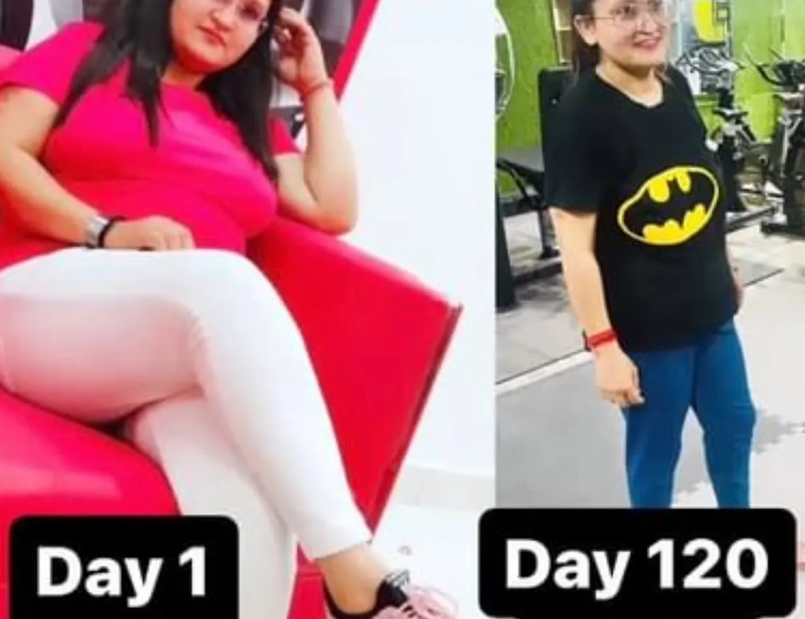 Real, visible results are what we work for. This client went from 74 kg to 56 kg in just 120 days by staying consistent with my workout and nutrition plan. This kind of fat loss and body recomposition is possible when you commit to the process.