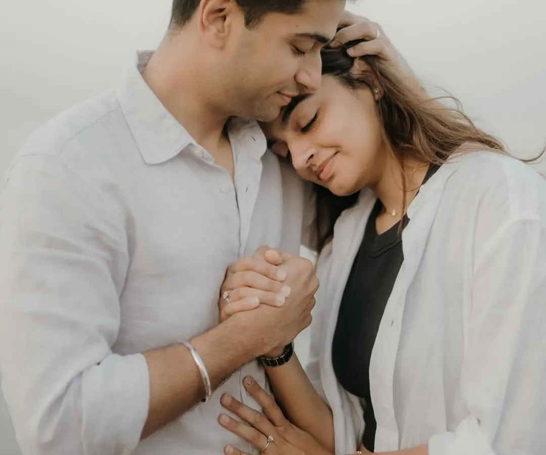 This is what 14 years of love looks like. For me, the most beautiful moments are often the quietest ones. A gentle touch, a shared breath, the feeling of being completely safe in each other's arms on a serene Mumbai beach.