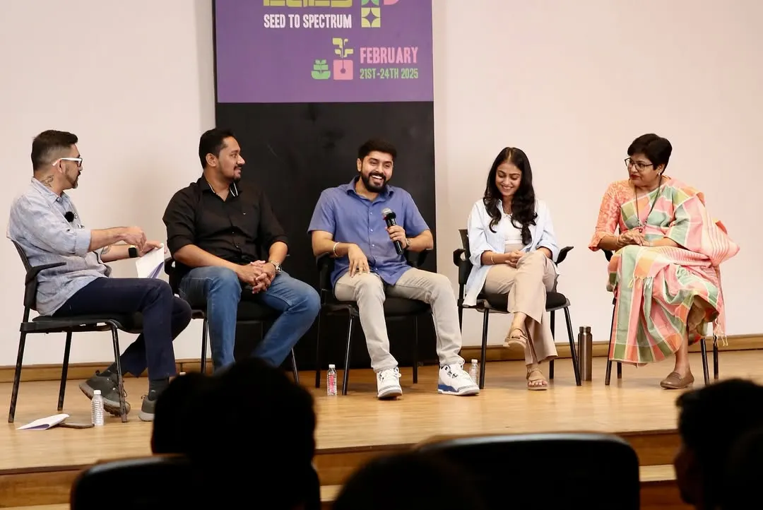 I believe in sharing the real story of being a professional artist. Here I am, speaking on a panel at my alma mater, Rachana Sansad, discussing the challenges and opportunities in the field of illustration, including the rise of AI and how we can adapt.