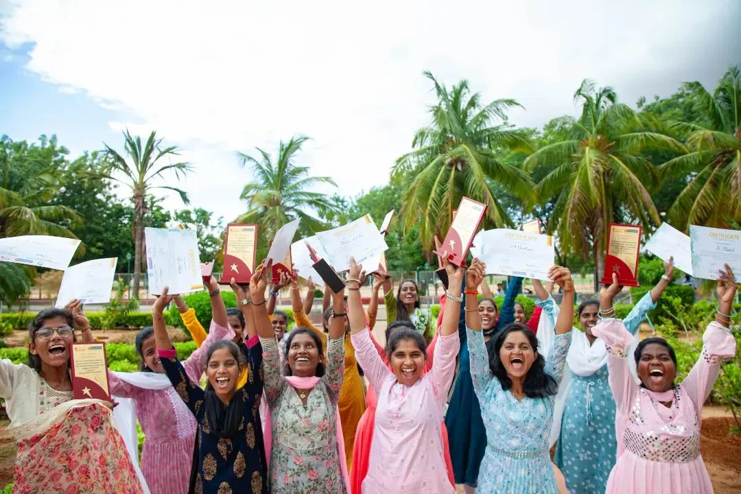 Pure joy and accomplishment. This is the moment our first cohort of the Female Athlete Leadership Programme celebrates their graduation, holding up the certificates that mark the beginning of their journey as community leaders and role models.