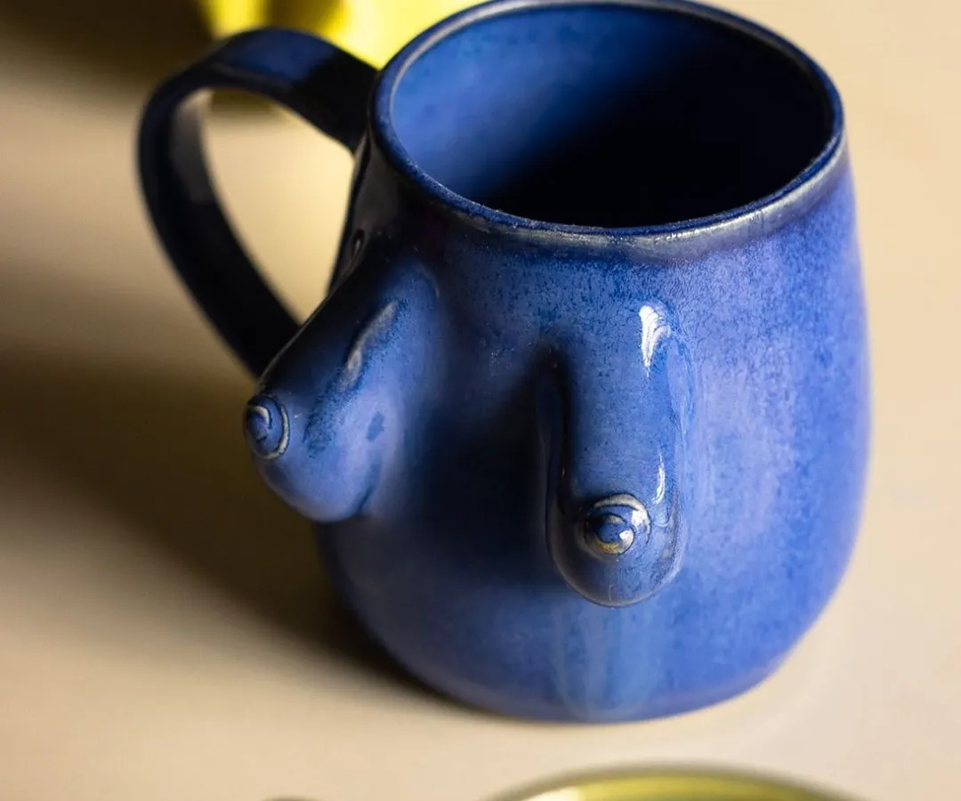 Meet our iconic boob mug. It's bold, it's body-positive, and it’s one of our most talked about pieces. We make them in all sorts of vibrant colors, each one celebrating the female form.