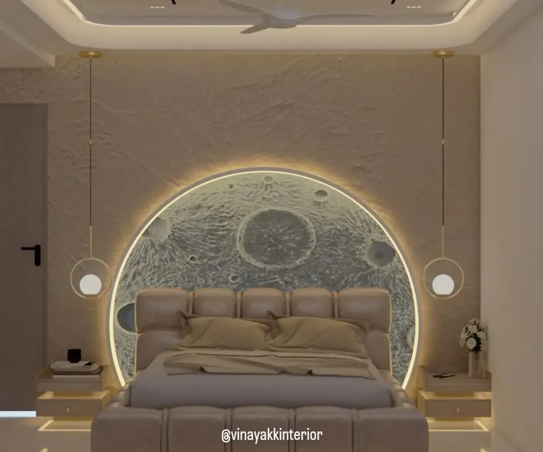 Your bedroom should be a sanctuary. For this project, I created a custom lunar-themed headboard with integrated backlighting to create a truly out-of-this-world ambiance. It's a bold statement piece that combines artistry with serene comfort.