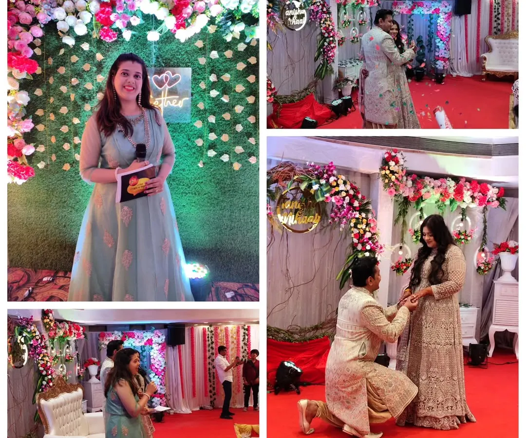A collage from a beautiful ring ceremony I hosted. From the grand proposal to fun couple games, I love being part of these milestone moments.