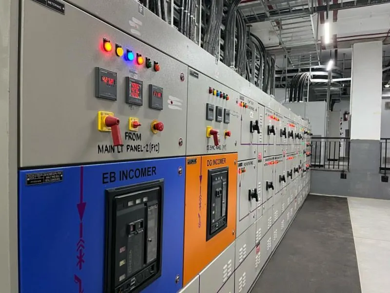 Here you can see my energy meters installed within the main LT panel at the Mall of Asia in Bangalore. This installation is a great example of how I help large commercial spaces manage their power distribution effectively, ensuring reliability and optimizing costs.