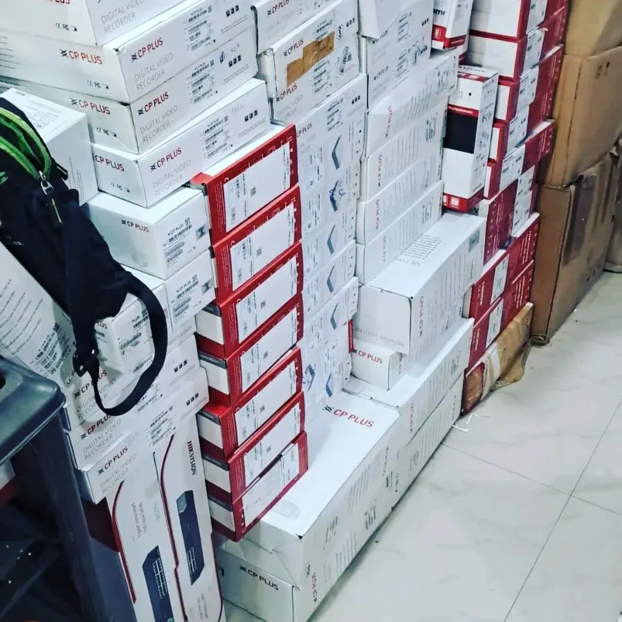 I believe in keeping everything in stock so you never have to wait. Here you can see our inventory of Digital Video Recorders (DVRs) and Network Video Recorders (NVRs) from top brands like CP Plus, Hikvision, and Dahua, ready for any project size.