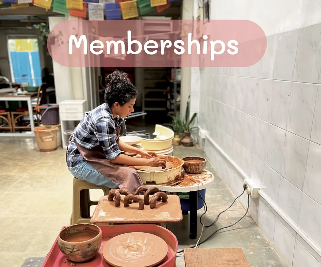 If you're looking for a creative home in Mumbai to continue your pottery journey, our membership is for you. Here, you get the space, tools, and time to practice, experiment, and grow at your own pace.