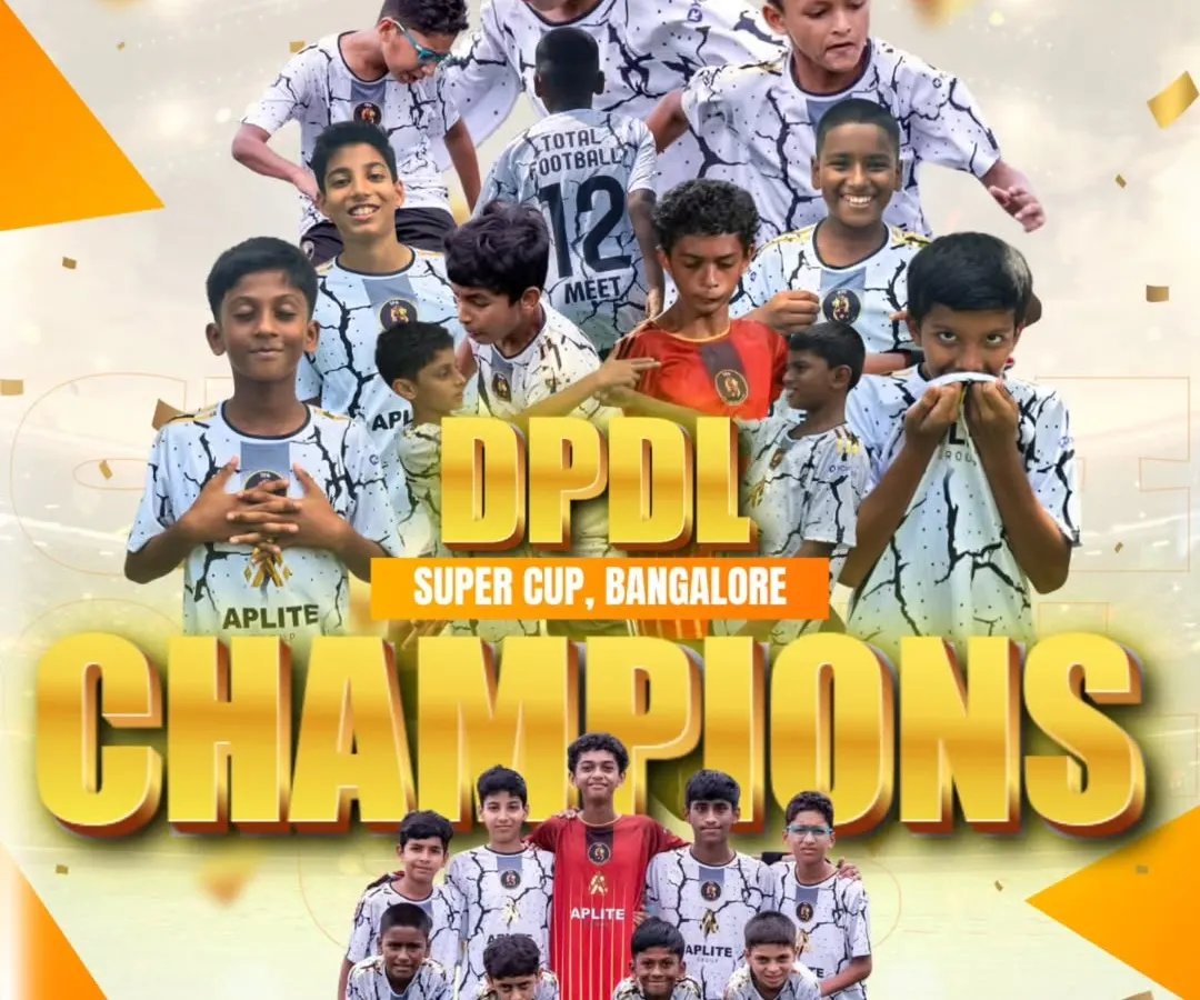 Champions! Here is our U13 squad celebrating their hard-earned victory at the DPDL Super Cup in Bangalore. We instill a winning mentality and compete at the highest levels.
