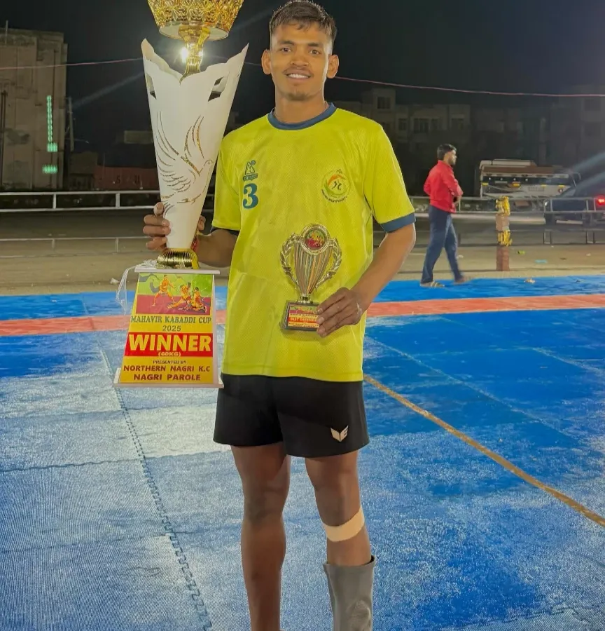 The result of pure passion and hard work. Here is one of our champion players with the first-place trophy from a major tournament in Himachal Pradesh.