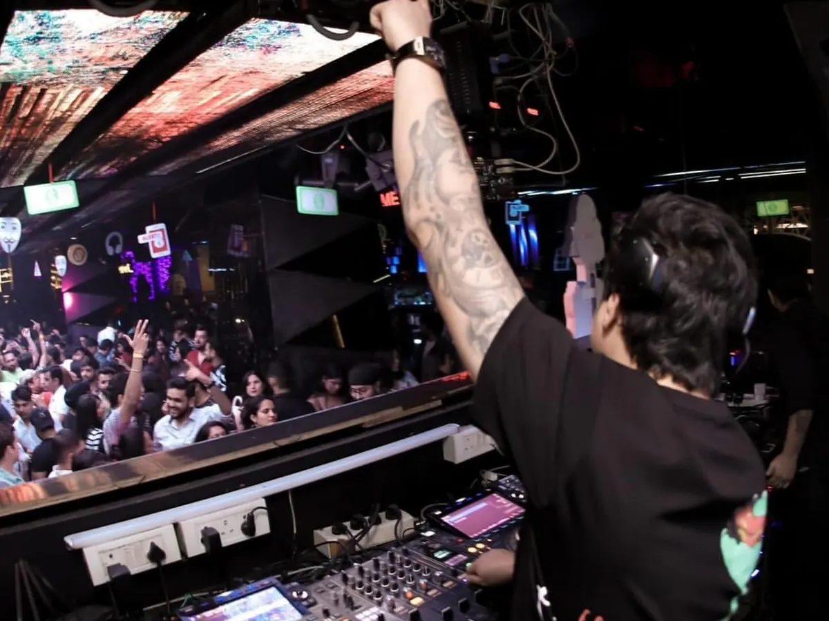 From my view at the console, this is the best sight in the world. Leading a massive crowd at my home ground, Priveé Delhi, as they connect with the music. My focus is always on reading the room and building an unforgettable atmosphere.