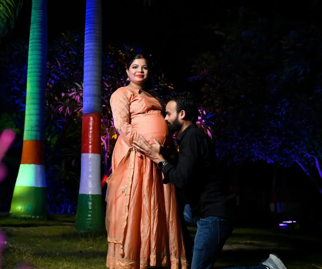 There's nothing like the magic of an outdoor maternity shoot. Here, we captured a quiet, loving moment for this couple in a beautiful park in Delhi NCR as they wait for their little one.