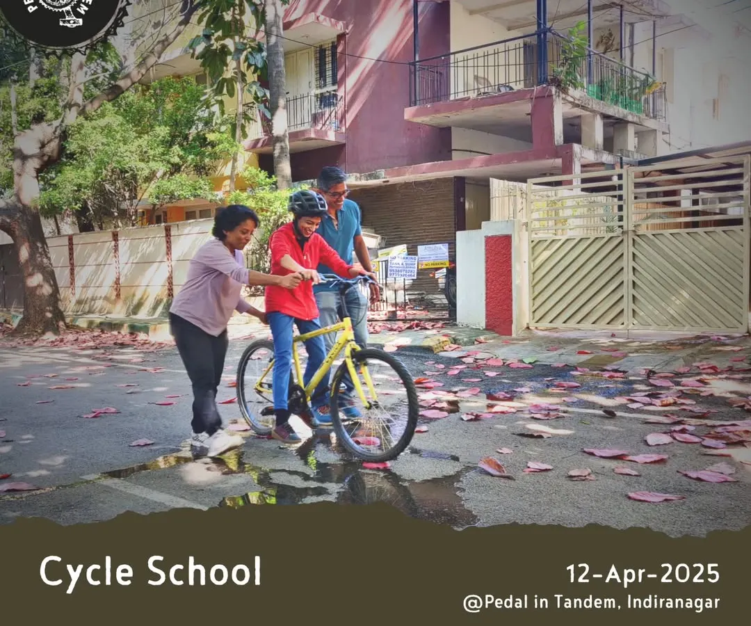 You are in safe hands. Here you can see a new rider getting full support from two of our instructors. We stay right by your side, providing physical support and encouragement so you can focus purely on getting a feel for the bike and finding your balance.
