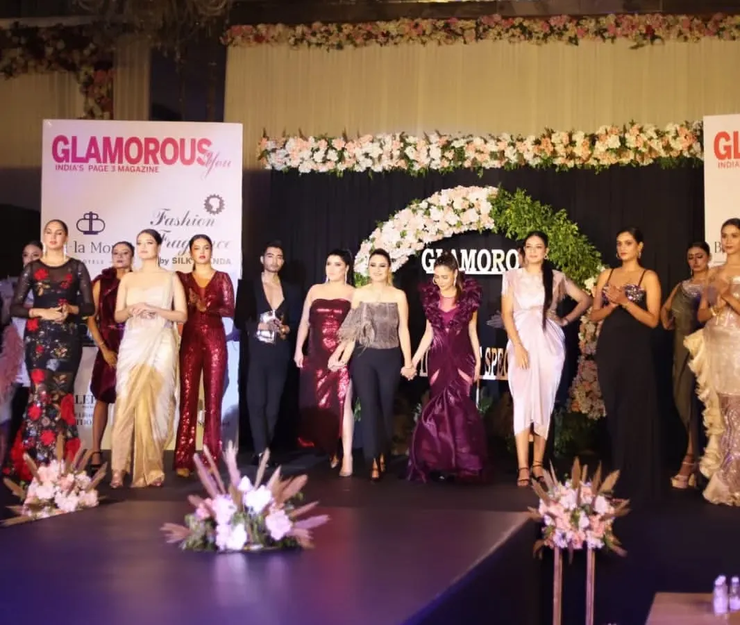 A fashion show is a story, and the stage is its opening chapter. For this 'Glamorous You' event, I designed the entire stage setup, including the floral arrangements and runway, to create an immersive experience for a Page 3 audience. My focus is on creating a backdrop that makes the collection the undeniable star.