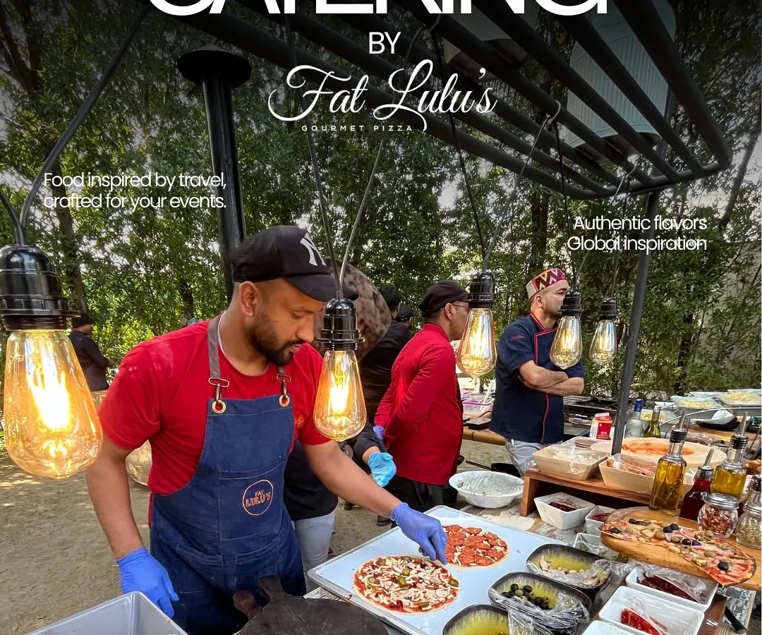 Here’s a look at our live catering setup in action. We bring everything needed to create an authentic, gourmet experience for your guests, complete with professional chefs and a setup that adds to the party's atmosphere.