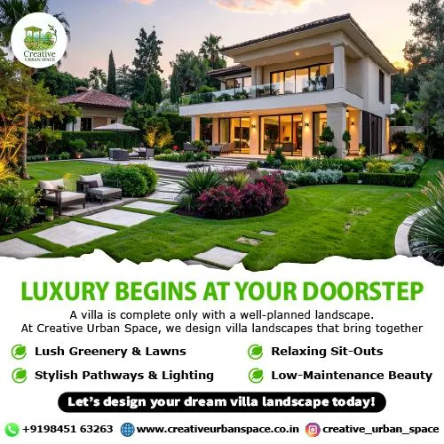 For my villa clients, luxury begins at the doorstep. I design expansive landscapes that complement your home's architecture, incorporating lush lawns, elegant stone pathways, and strategic lighting to create a private, resort-like paradise you can enjoy every day.