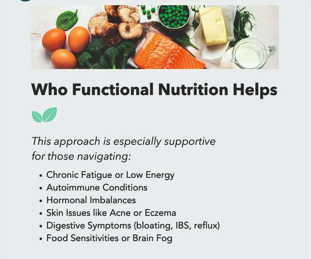 If you are navigating chronic fatigue, hormonal imbalances like PCOS, digestive issues, or persistent brain fog, functional nutrition can provide the answers. I specialize in creating targeted plans for these complex conditions by addressing the underlying systems.