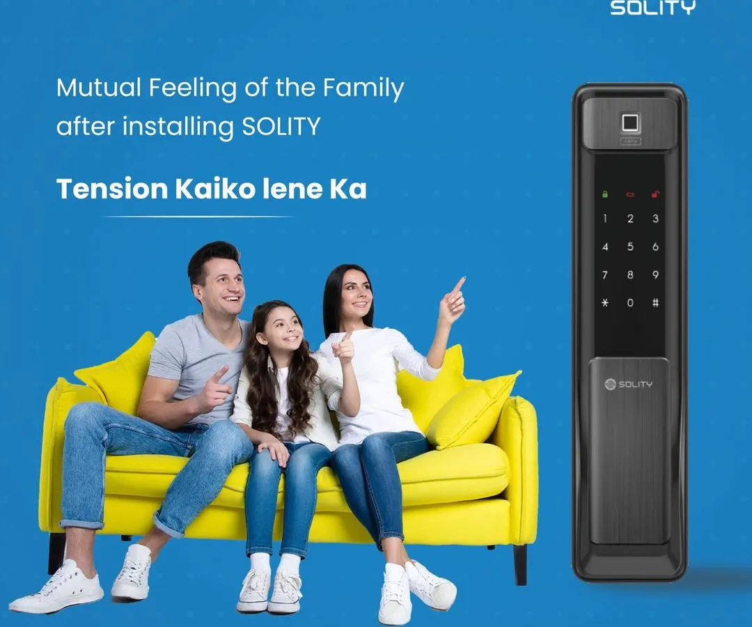 Experience the peace of mind that comes with a truly secure, keyless home. Our Solity push-pull digital locks are designed for family convenience, eliminating the worry of lost keys and providing reliable, non-hackable security for your loved ones.