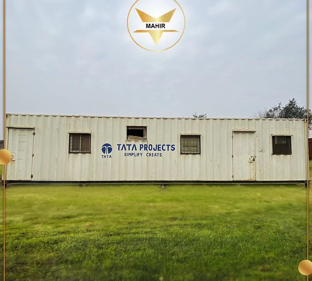 We are proud to serve industry leaders like TATA Projects. This image shows a durable, multi-window site office we delivered, providing a secure and comfortable workspace for their team on the ground.