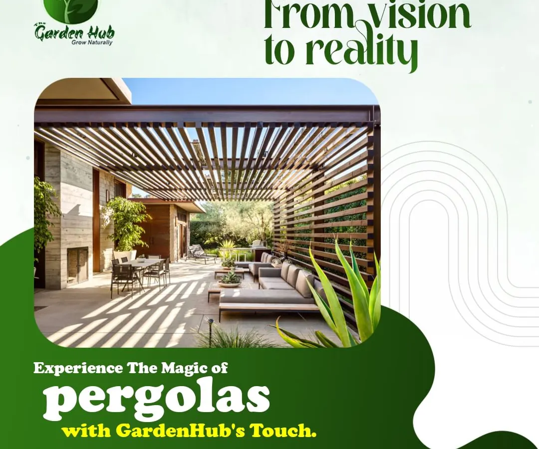 This modern, louvered pergola demonstrates our expertise in creating sleek and functional outdoor living spaces. The adjustable slats provide perfect control over sun and shade, making the patio usable in any weather.
