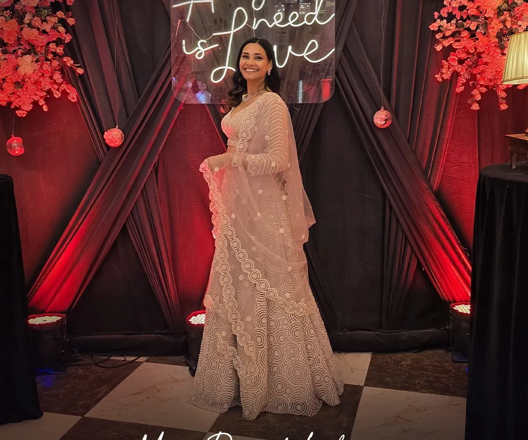 This is the one everyone's talking about. My most-rented lehenga of the season is perfect for making a statement at any wedding or reception. It's pure elegance and ready for you to rock.