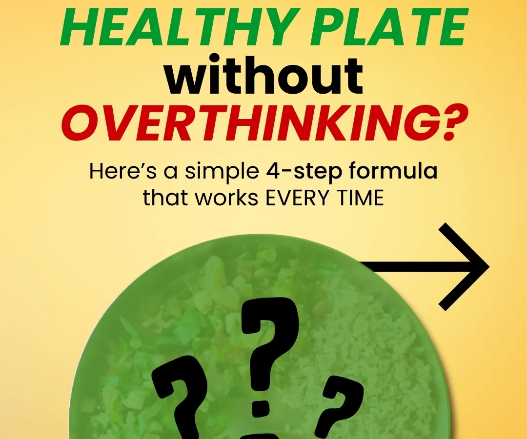 Eating healthy feels complicated, but it doesn't have to be. I teach a simple 4-step formula to build a balanced, nourishing plate using everyday Indian ingredients. It's a practical tool that employees can start using from day one to improve their energy and health.