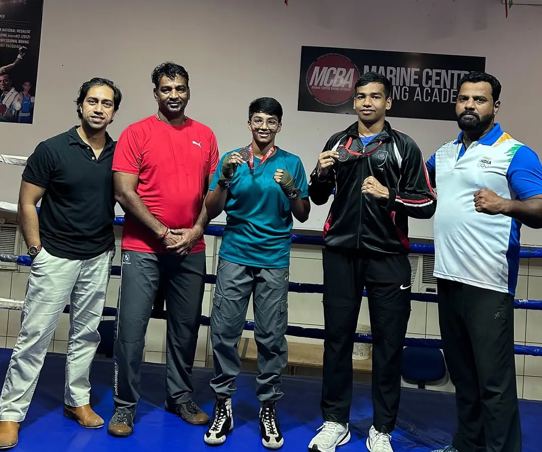 This is what hard work looks like. My students, Siddhesh and Riddhi Pawase, with their bronze medals from the National Boxing Championships. We don't just talk about results, we bring them home. I am proud of every single fighter who trains here.
