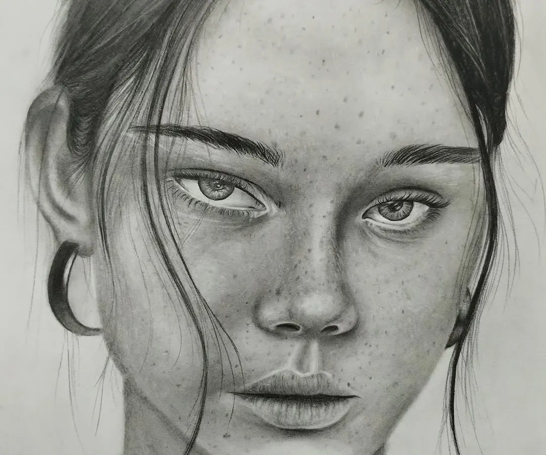 The power of a pencil is limitless. This hyper-realistic portrait was created in our pencil shading workshop, where we teach you how to capture emotion and detail, transforming a simple sketch into a breathtaking piece of art.