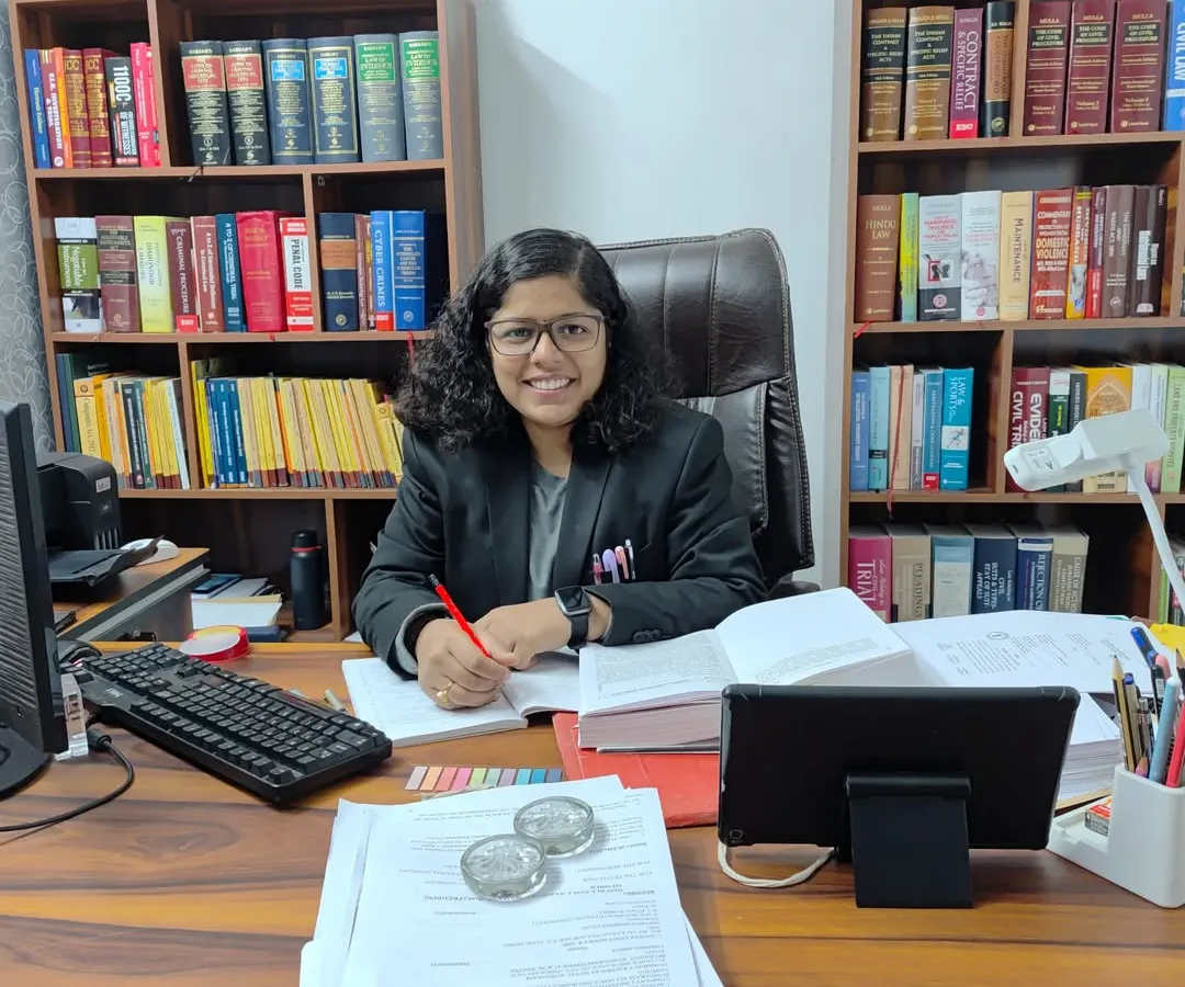 My desk is my workspace, my 'karmabhumi'. This is where I dive deep into case files, strategize, and prepare to build the strongest possible argument for you.