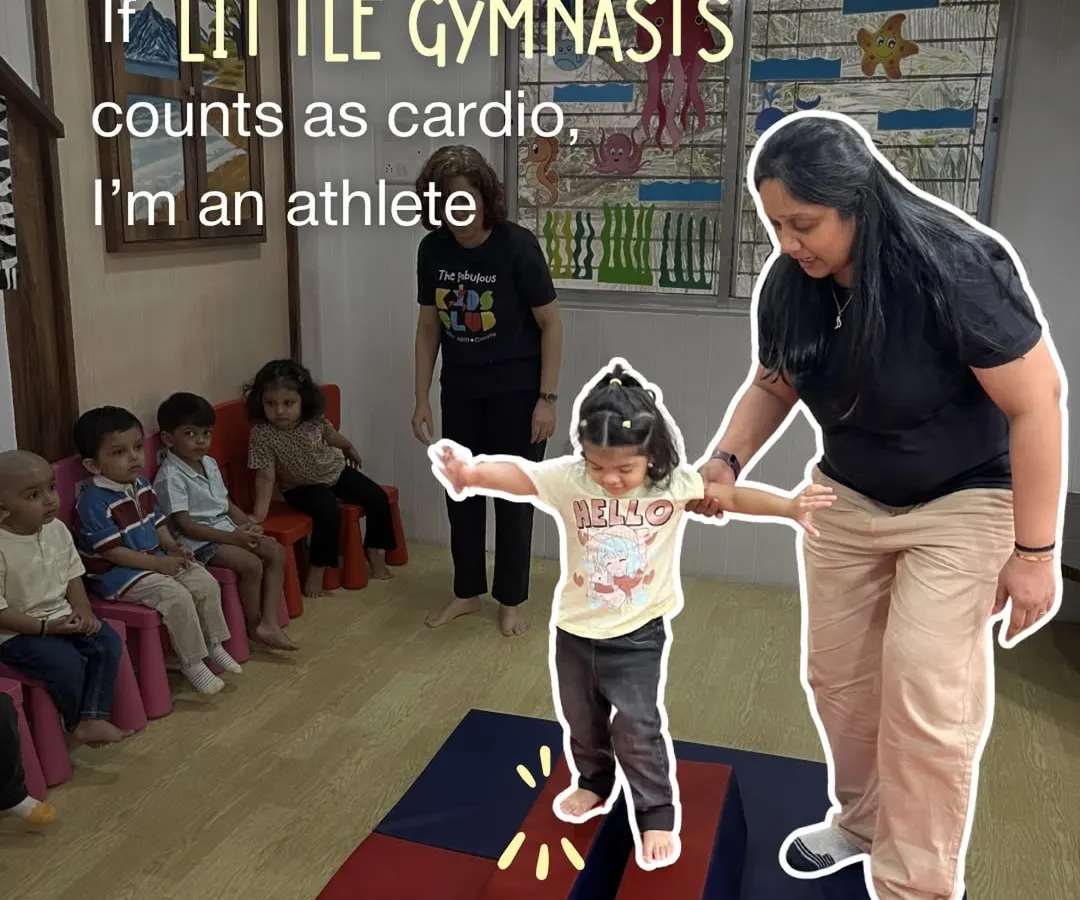 With gentle guidance from our coaches, every child learns to test their limits and build confidence. Here, we're working on balance, an essential motor skill that helps in all areas of development.