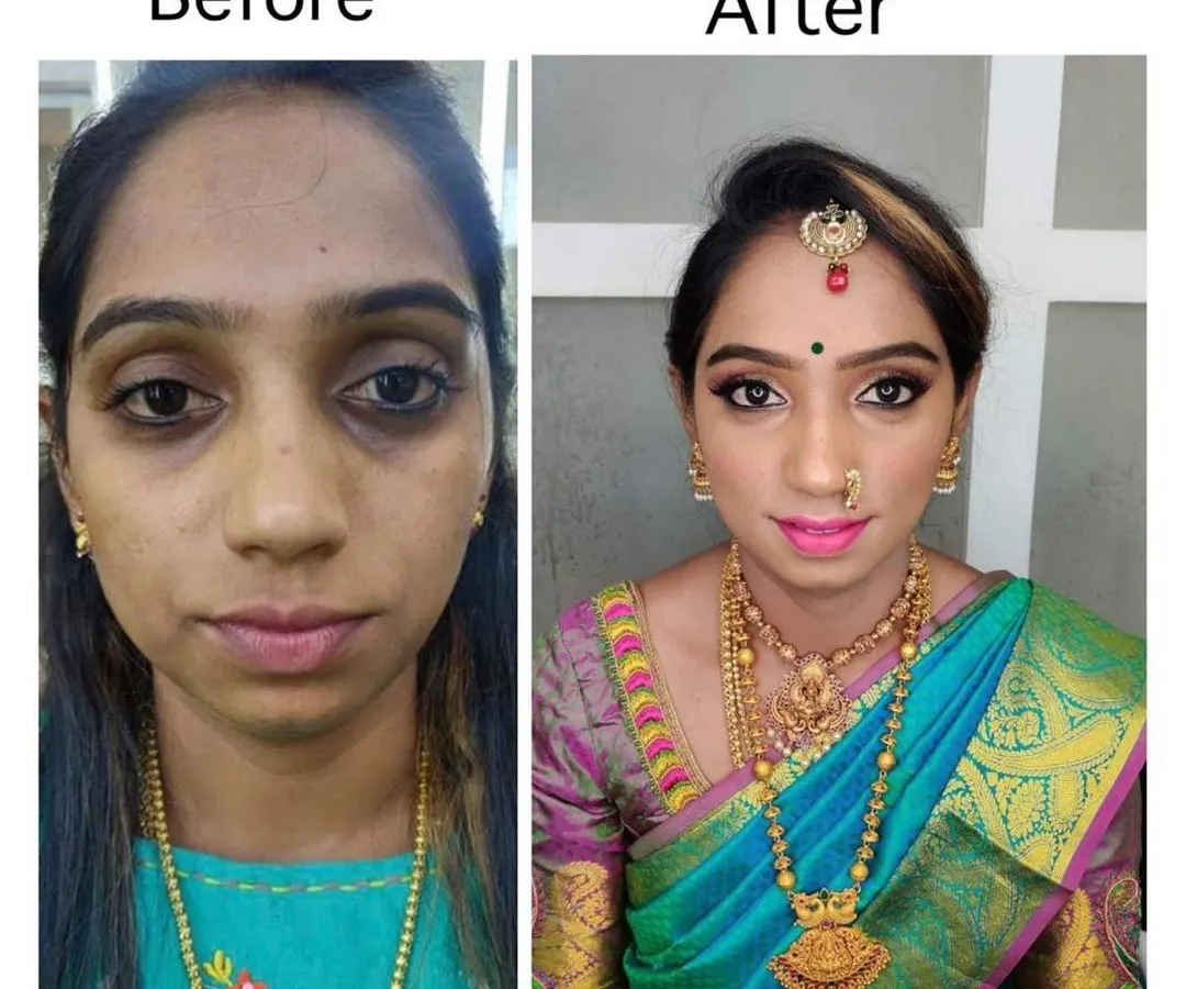 The magic of makeup is in the transformation. I focus on enhancing your natural beauty, evening out skin tone, defining your eyes, and adding that perfect touch of color to make you shine on your special day.